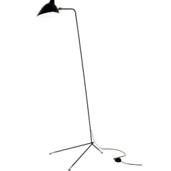 Lampa podłogowa CRANE-F1 czarna 160 cm