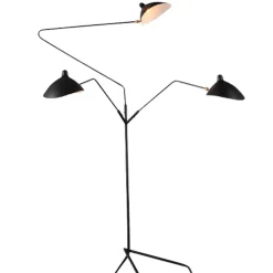 Lampa podłogowa CRANE-F1 czarna 160 cm