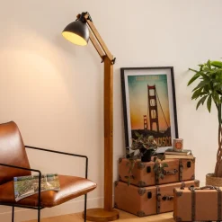 Lampa podłogowa Cuba sosna/metal