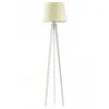 Lampa podłogowa CURACAO abażur ecru stelaż biały