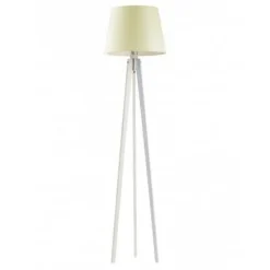 Lampa podłogowa CURACAO abażur ecru stelaż biały