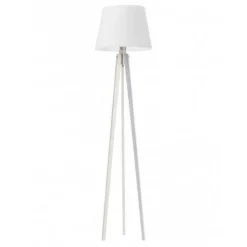 Lampa podłogowa CURACAO abażur biały stelaż biały