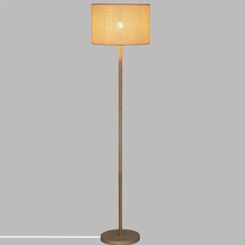 Lampa podłogowa Della 149cm beżowa/ sosna