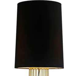 Lampa podłogowa FILO-2 czarno - złota 156 cm