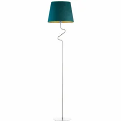 Lampa podłogowa FOGO GOLD chrom zieleń
