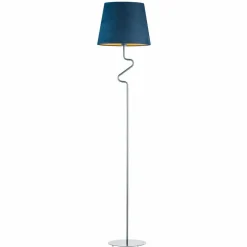 Lampa podłogowa FOGO GOLD srebrna morska