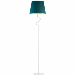 Lampa podłogowa FOGO GOLD biała zieleń