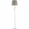 Lampa podłogowa FOGO GOLD srebrna szara