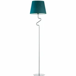 Lampa podłogowa FOGO srebrna zieleń
