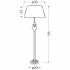 Lampa podłogowa Gillenia lampa podłogowa  1x60W E27 srebrna