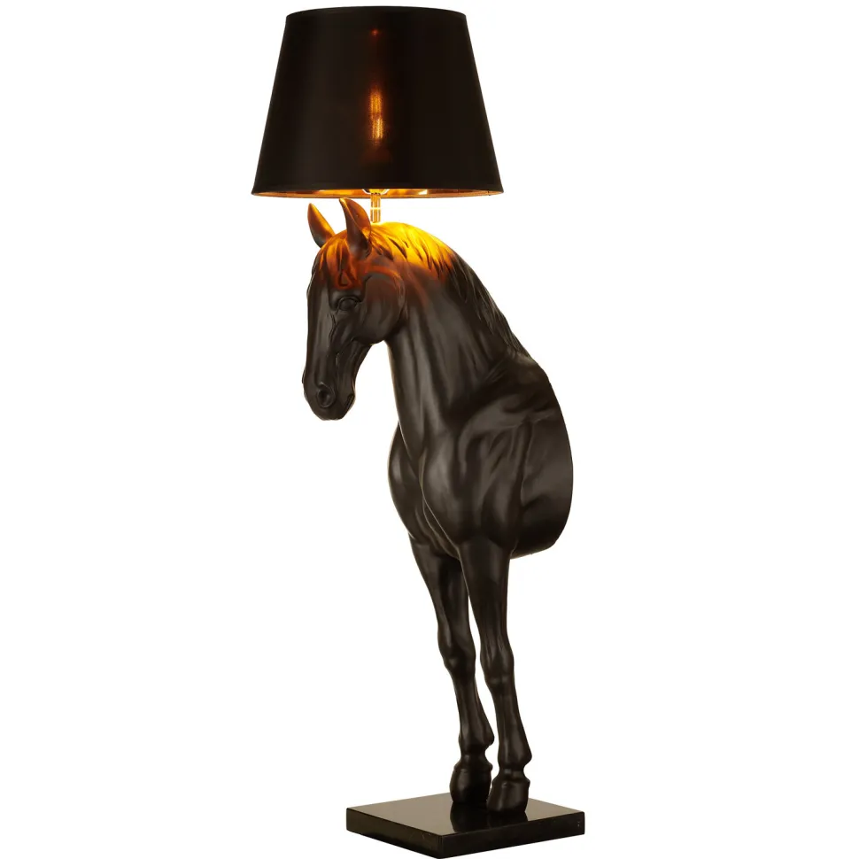 Lampa podłogowa KOŃ S czarna