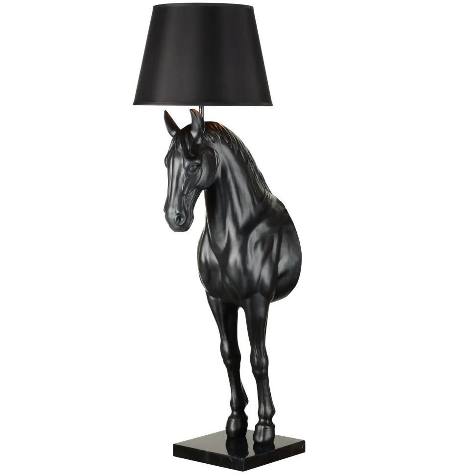 Lampa podłogowa KOŃ S czarna