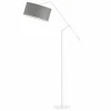 Lampa podłogowa LIBERIA biała szara