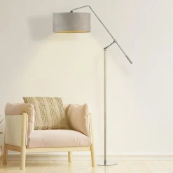 Lampa podłogowa LIBERIA srebrna zieleń