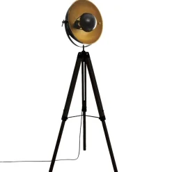 Lampa podłogowa na statywie Lahti stojąca czarna