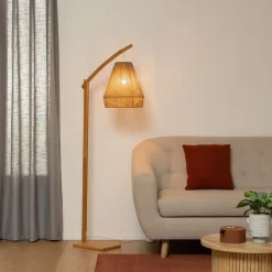 Lampa podłogowa Palm naturalna