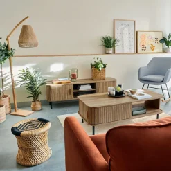 Lampa podłogowa Palm naturalna