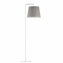 Lampa podłogowa RIJAD chrom szara