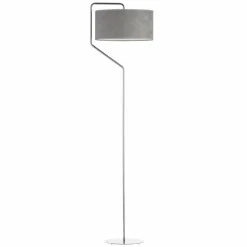 Lampa podłogowa TESALLIA chrom szara