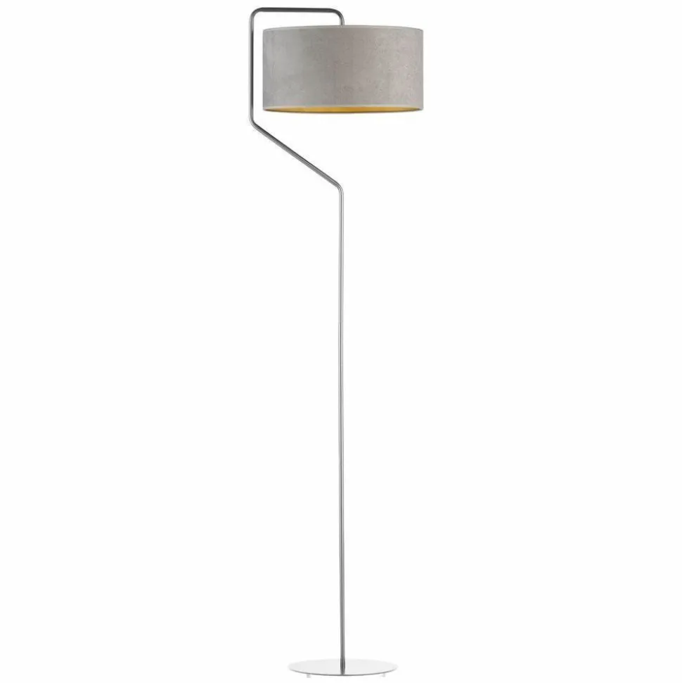 Lampa podłogowa TESALLIA GOLD chrom szar