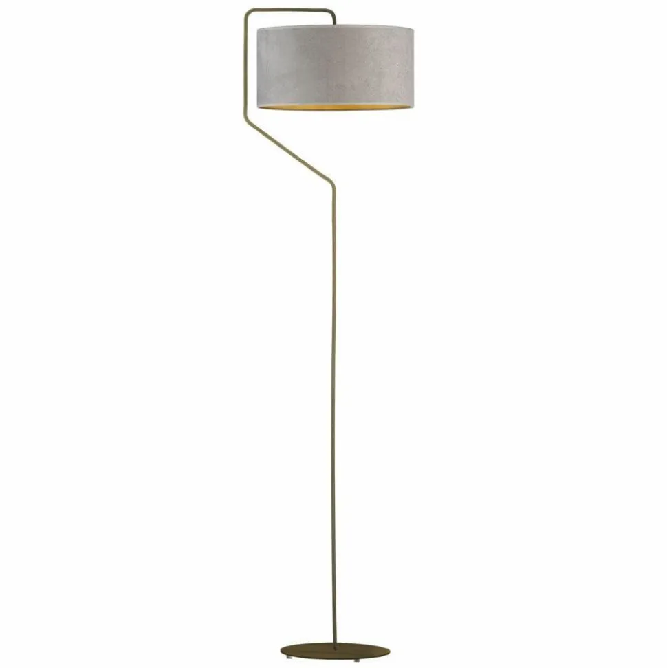 Lampa podłogowa TESALLIA GOLD złoto szar