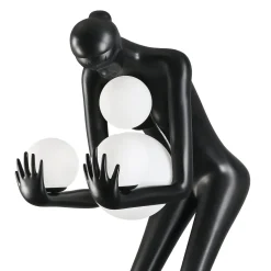 Lampa podłogowa WOMAN-2 BLACK czarna 190 cm