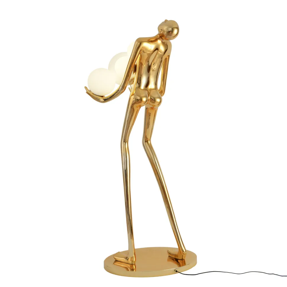 Lampa podłogowa WOMAN GOLD złoty połysk 180 cm