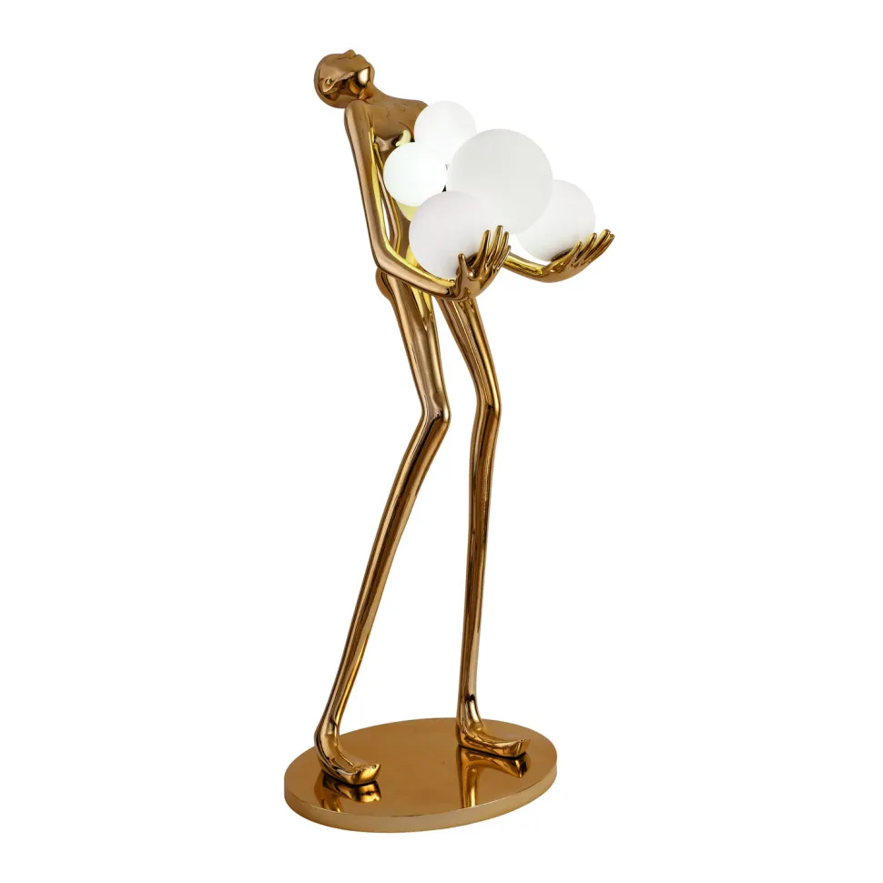 Lampa podłogowa WOMAN GOLD złoty połysk 180 cm