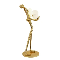 Lampa podłogowa WOMAN GOLD złoty połysk 180 cm