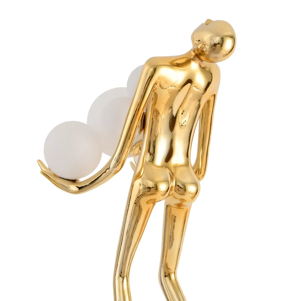 Lampa podłogowa WOMAN GOLD złoty połysk 180 cm