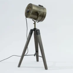 Lampa stołowa Ebor miedź 68cm