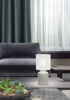 Lampa stołowa Iner lampa gabinetowa 1x40W E14 szary