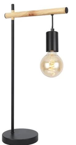 Lampa stołowa Izzy lampa gabinetowa  1x60W E27 czarny