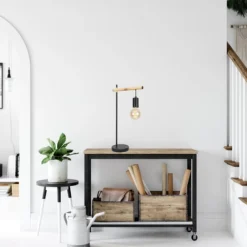 Lampa stołowa Izzy lampa gabinetowa  1x60W E27 czarny