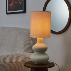 Lampa stołowa Lamil ceramiczna kremowa