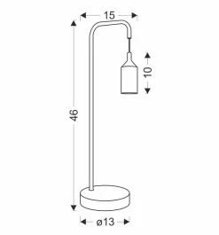 Lampa Stołowa Laren szary