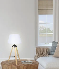 Lampa stołowa Lugano 1x60W E27 beżowy +  abażur o tym samym indeksie