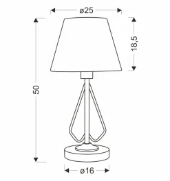 Lampa Stołowa Morley czarny