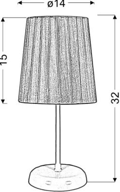 Lampa stołowa Rifasa 1x40W E14 fioletowy