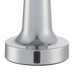 Lampa stołowa TAVOLO A LED dotykowa srebrna 21 cm