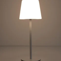 Lampa stołowa USB biała