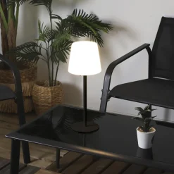 Lampa stołowa USB czarna