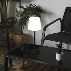 Lampa stołowa USB czarna