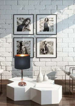 Lampa stołowa Violino 1x40W E14 czarny