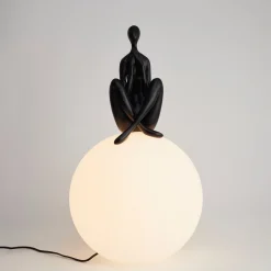 Lampa stołowa WOMAN-3 czarna 35 cm