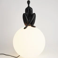 Lampa stołowa WOMAN-3 czarna 35 cm