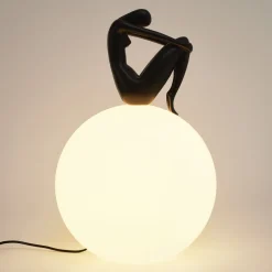 Lampa stołowa WOMAN-2 czarna 35 cm