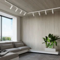 Lampa sufitowa, 8 punktowa, system szynowy 3 fazowy, DIREZIONE biała