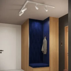 Lampa sufitowa, 4 punktowa, system szynowy 3 fazowy, DIREZIONE biała