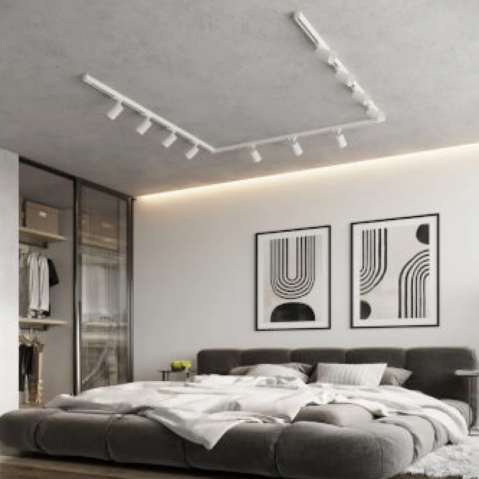 Lampa sufitowa, 11 punktowa, system szynowy 3 fazowy, AURA